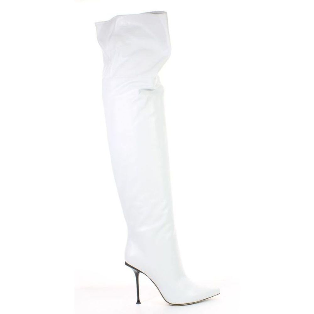 Sergio Rossi Womens Nappa Seventy Bianco White Fashion Boots EUR 39 Medium (B, - Picture 1 of 4